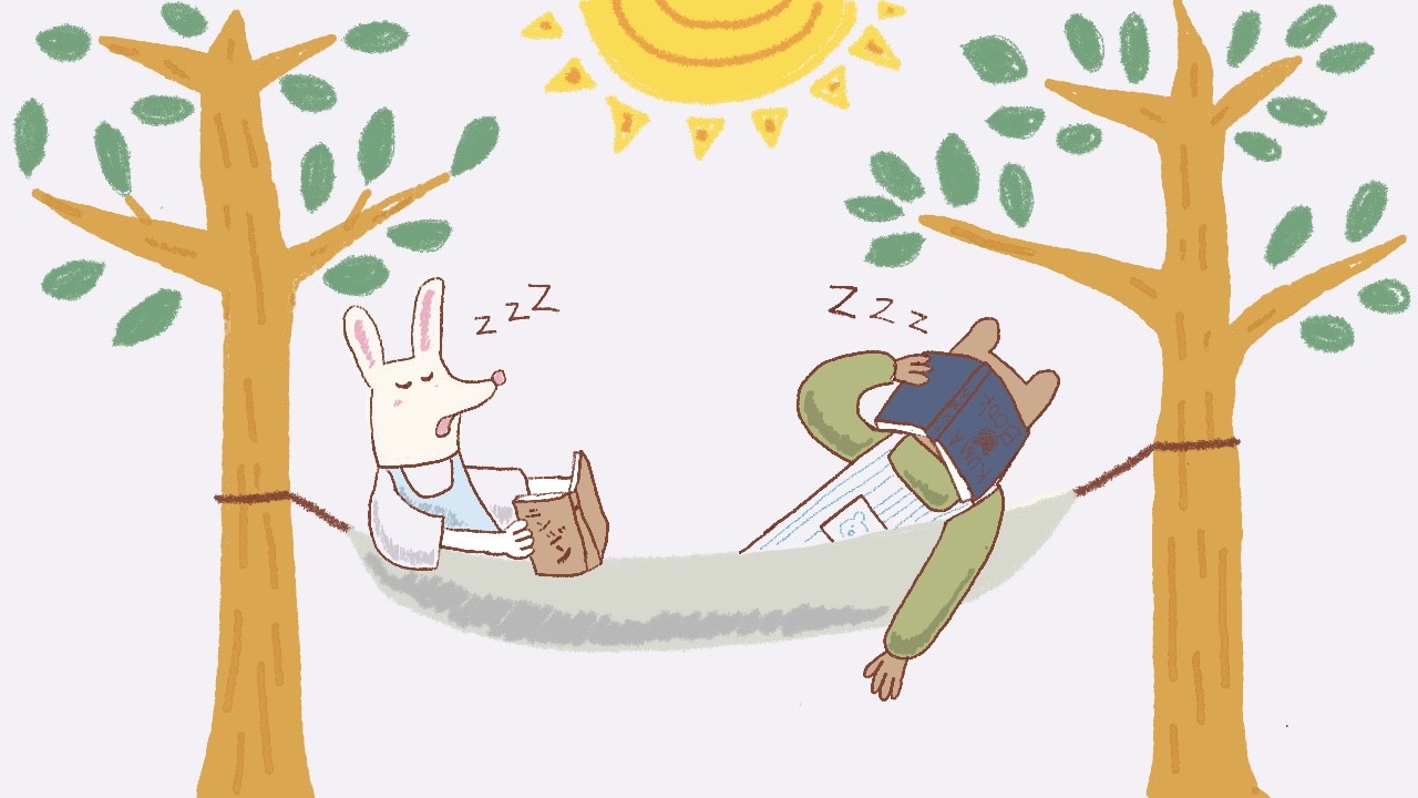 寝ている | オンライン補習校コスモスの丘|海外在住の日本人にオンライン日本語レッスン|幼稚園小学生中高生|ヨーロッパ|北米|南米|アジア